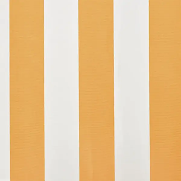 Asendusvarikatus terrassile 6 x 3 m, päevalillekollane/valge, polüester – 4