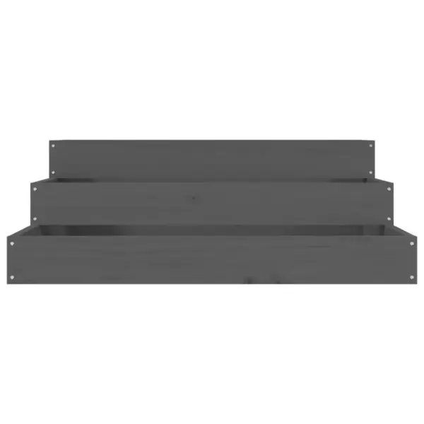 Astmeline taimekast, hall männipuidust, 78 x 78 x 27 cm – 4