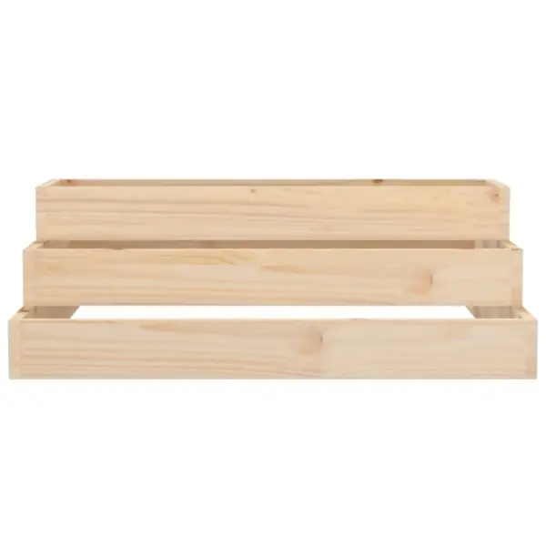 Astmeline taimekast töötlemata männipuidust, 80 x 80 x 27 cm – 4