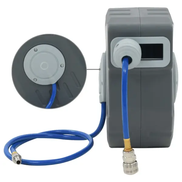 Automaatne seinapealne õhuvooliku rull, 12+1 m, 1/4″, hall – 3