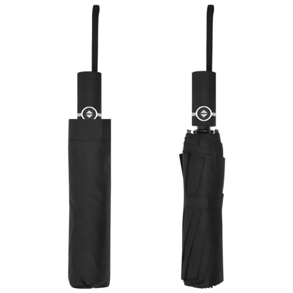 Automaatne kokkupandav vihmavari, must, läbimõõt 104 cm – 3
