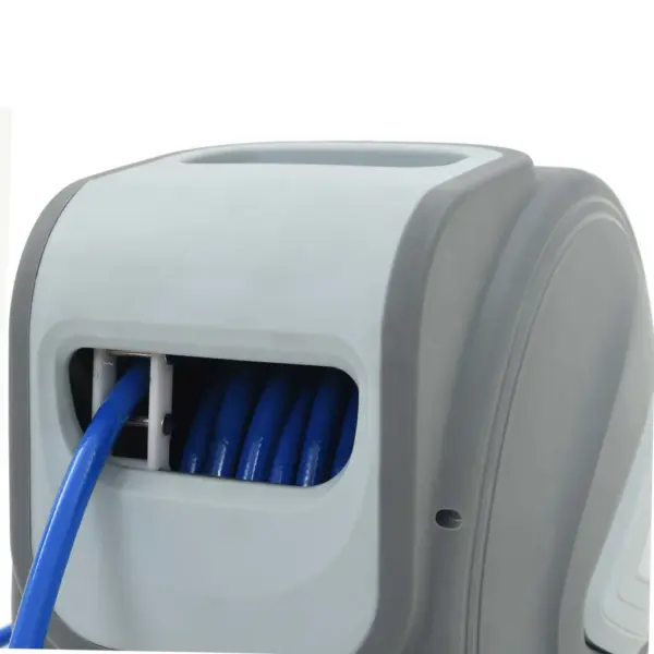 Automaatne seinale kinnitatav õhuvooliku rull 20 m, 1/4″, hall – 7