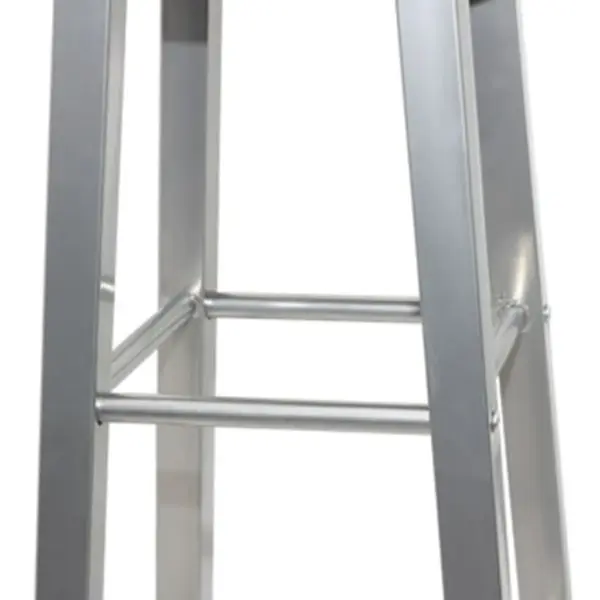 Metallist baaripukid pruunide MDF-istmetega, 4 tk, 70 cm – 4