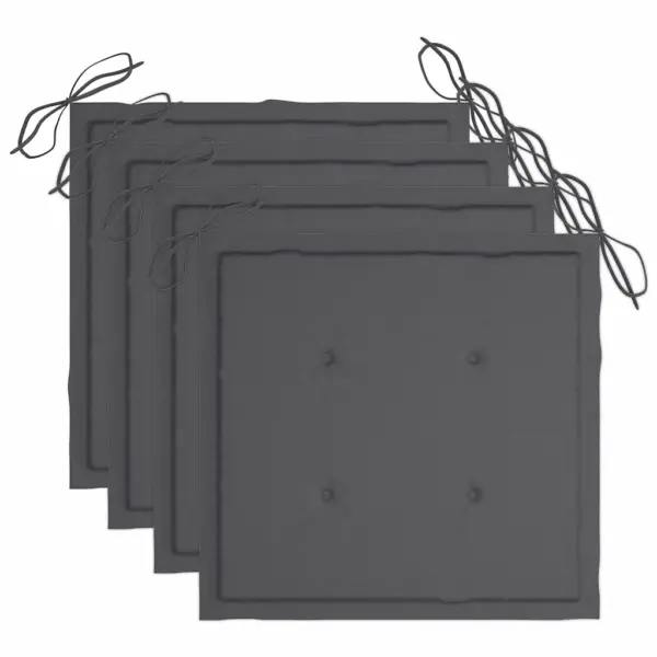 5-osaline kokkupandav bambusest aiamööbli komplekt antratsiithallide patjadega – 7