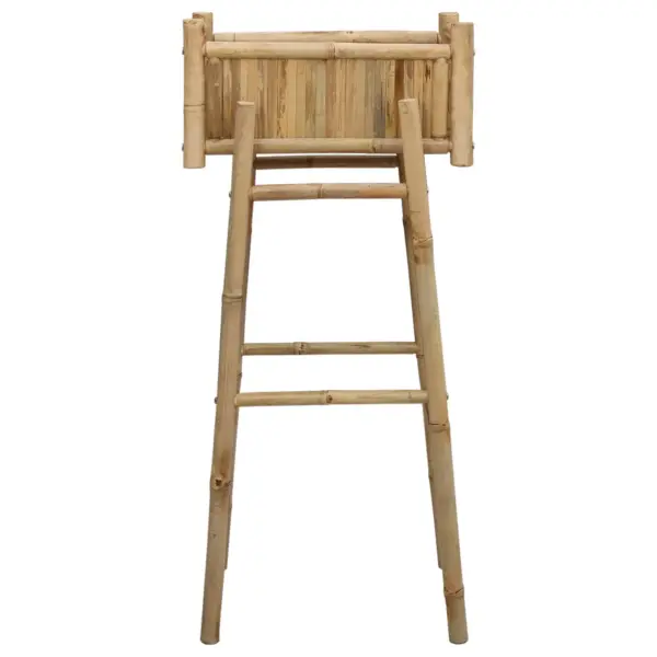 Bambusest aia lillepott alusega, neutraalne, 50 x 38 x 114 cm - 4