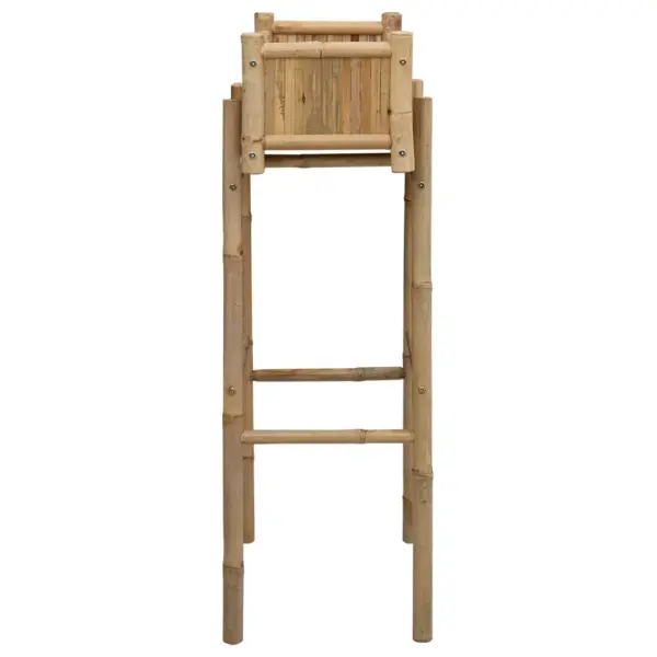 Bambusest aia lillepott alusega, neutraalne, 50 x 38 x 114 cm - 5