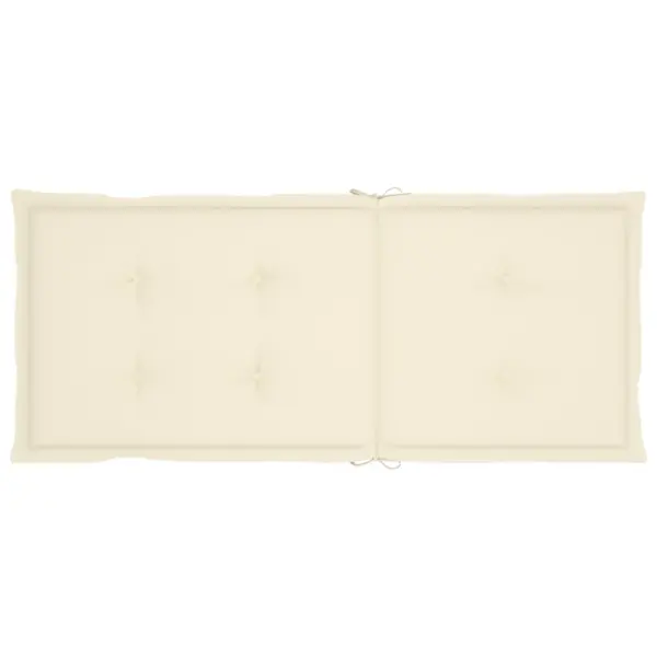 Bambusest kiiktool kreemja veekindla padjaga, 66 x 86 x 105 cm – 6