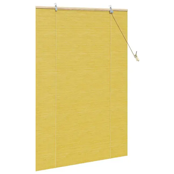 Bambusest kollane rulookardin 110 x 160 cm sisekasutuseks – 4