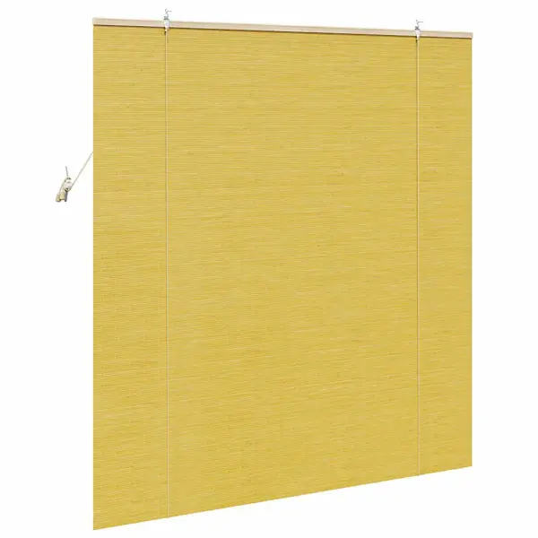 Bambusest kollane rulookardin valguse filtreerimiseks, 150 x 160 cm – 5