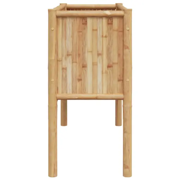 Kõrge bambusest istutuspeenar, pruun, 110 x 35 x 70 cm – 7