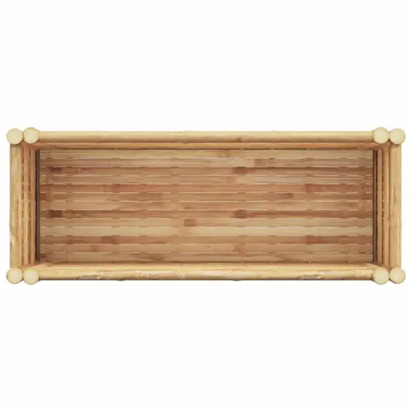 Kõrge bambusest istutuspeenar, pruun, 90 x 35 x 70 cm – 8