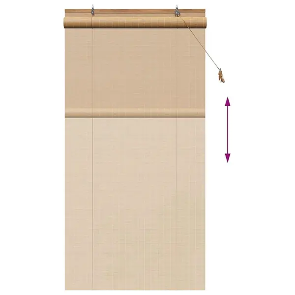 Bambusest pruun rulookardin, 100 x 220 cm, siseruumidesse – 13