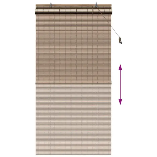 Bambusest rulookardin, pruun, 110 x 220 cm – 13