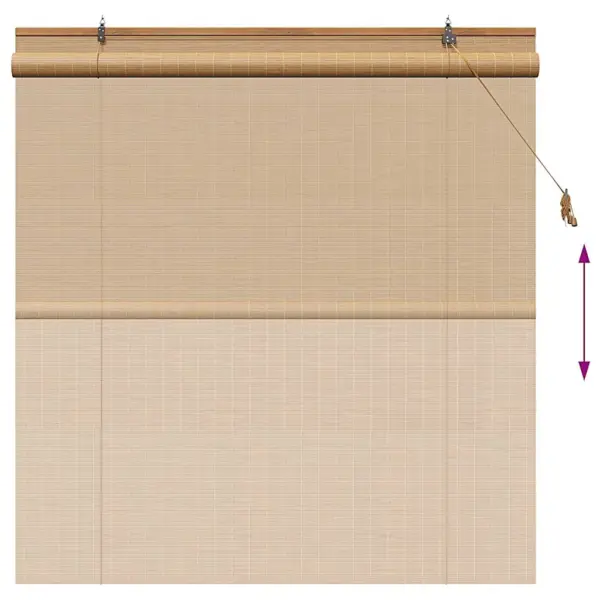 Bambusest rulookardin, pruun, 150 x 160 cm - 13