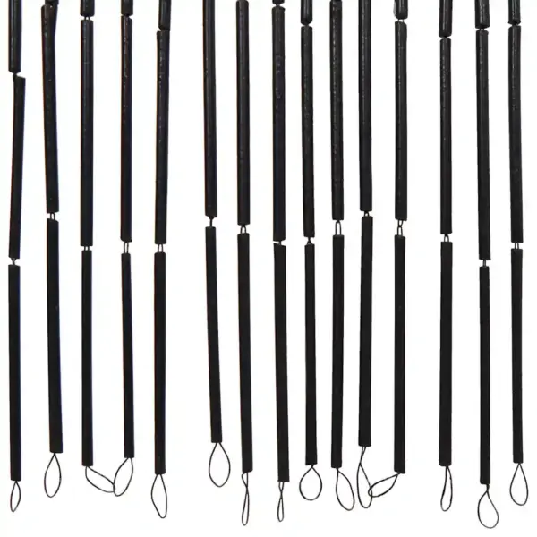 Bambusest putukakardin uksele, tumehall, 120 x 220 cm – 5