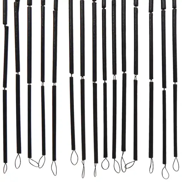 Bambusest putukakardin uksele palmipuude motiiviga, 100 x 220 cm – 5