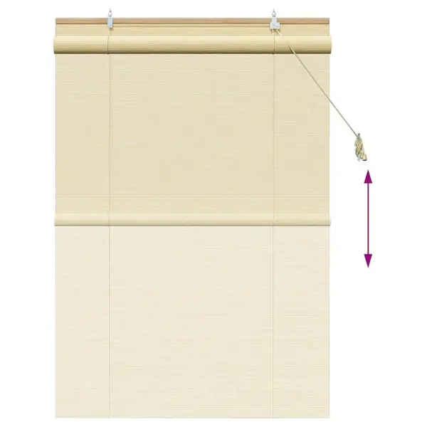 Bambusest rulookardin, looduslik toon, 110 x 160 cm – 13