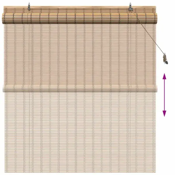 Bambusest rulookardin, looduslik toon, 140 x 160 cm – 13