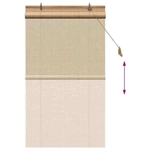 Bambusest rulookardin, pruun, 80 x 160 cm – 13