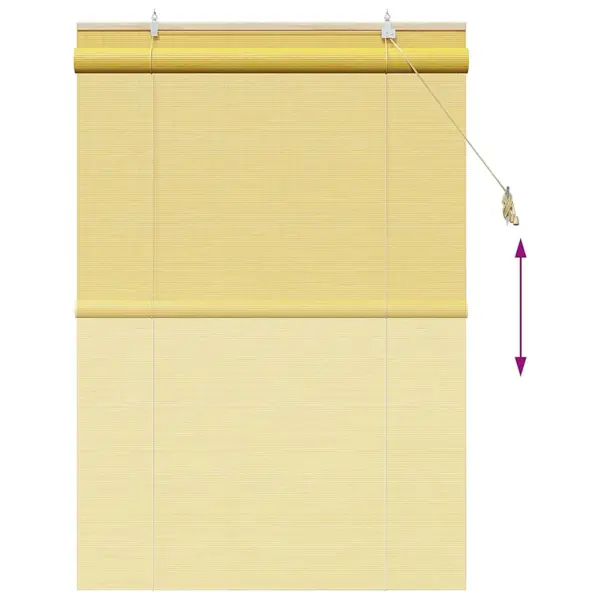 Bambusest rulookardin, kollane, 100 x 160 cm – 13