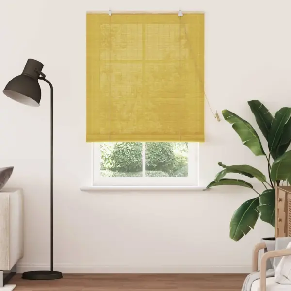 Kollane bambusest rulookardin UV-kaitsega, 120 x 220 cm – 3