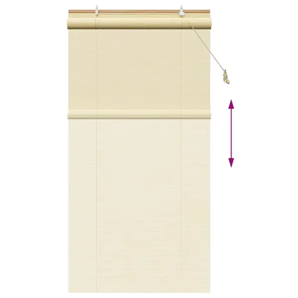Bambusest rulookardin, looduslik toon, 100 x 220 cm – 13