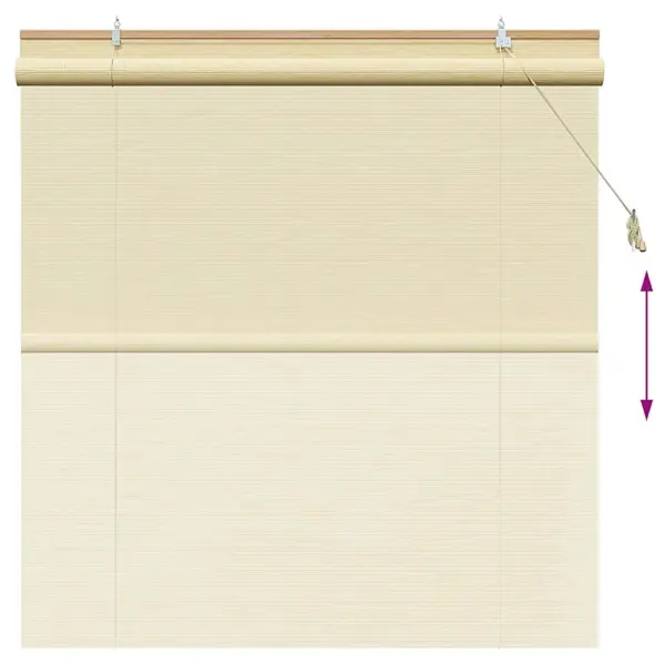 Bambusest rulookardin, looduslik, 150 x 160 cm – 13