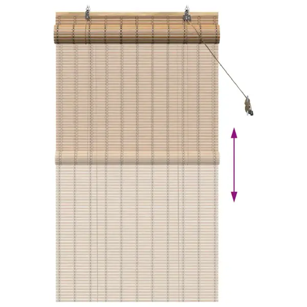 Bambusest rulookardin, looduslik, 90 x 160 cm – 13