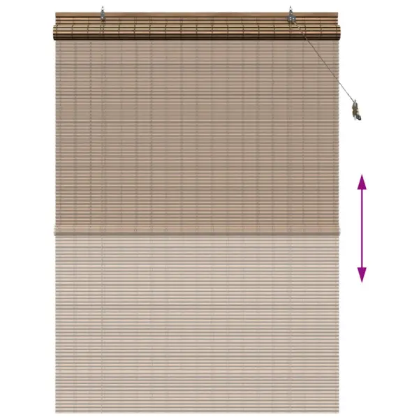 Bambusest rulookardin, pruun, 140 x 220 cm - 13