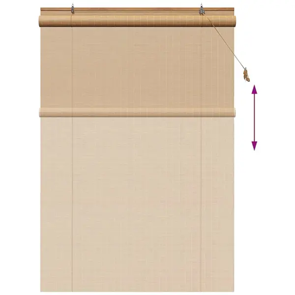Bambusest rulookardin, pruun, 150 x 220 cm - 13