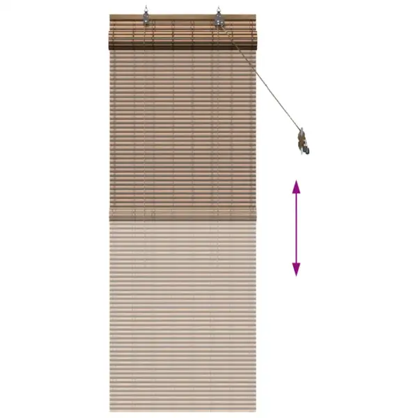 Bambusest rulookardin, pruun, 60 x 160 cm – 13