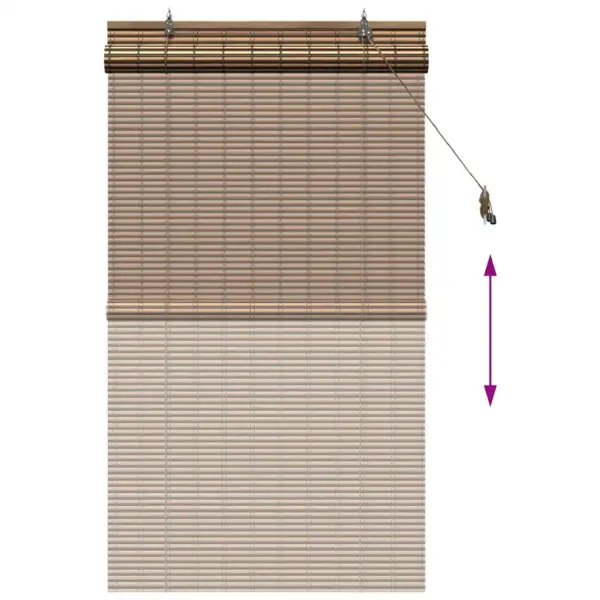 Bambusest rulookardin, pruun, 90 x 160 cm, siseruumidesse – 13