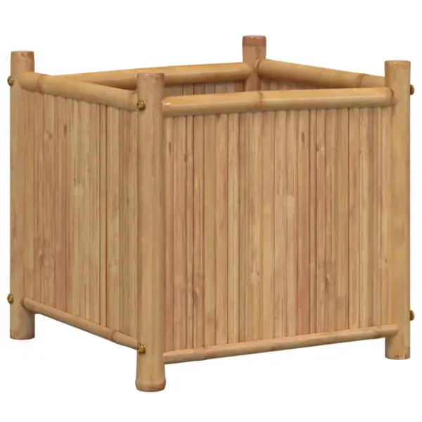Bambusest taimekast, naturaalse viimistlusega, 40 x 40 x 40 cm – 6