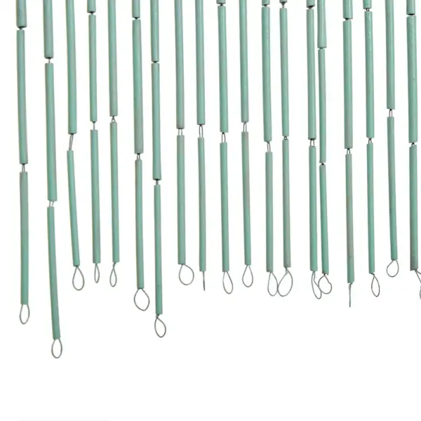 Bambusest uksekardin päevalillemustriga, mitmevärviline, 90 x 200 cm – 5