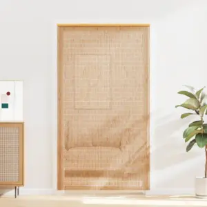 Bambusest uksekardin pruun, puitlatiga, 120 x 220 cm