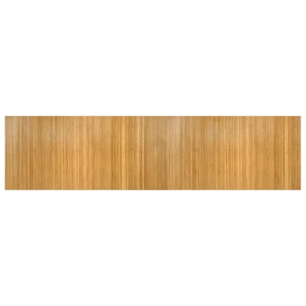 Ristkülikukujuline bambusvaip libisemiskindla tagaküljega, naturaalne, 100 x 400 cm – 2