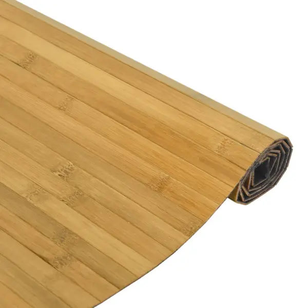 Ristkülikukujuline bambusvaip libisemiskindla tagaküljega, naturaalne, 100 x 400 cm – 4