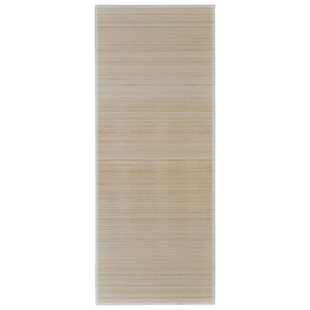 Naturaalsest bambusest kandilised vaibad libisemisvastase põhjaga, 4 tk, 120 x 180 cm