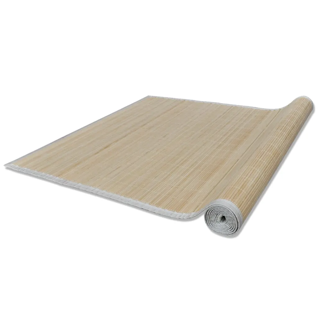 Naturaalsest bambusest kandilised vaibad libisemisvastase põhjaga, 4 tk, 120 x 180 cm