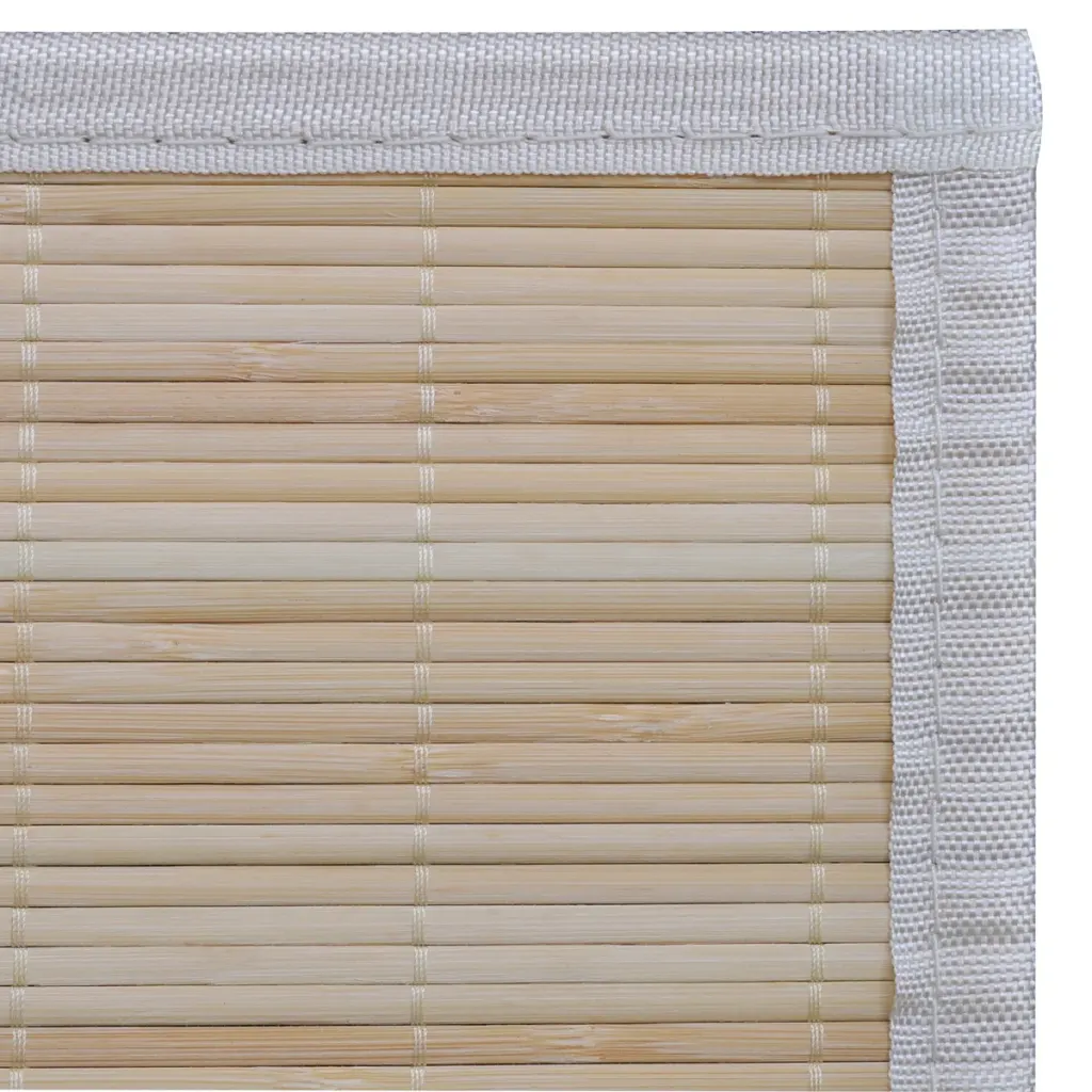 Naturaalsest bambusest kandilised vaibad libisemisvastase põhjaga, 4 tk, 120 x 180 cm