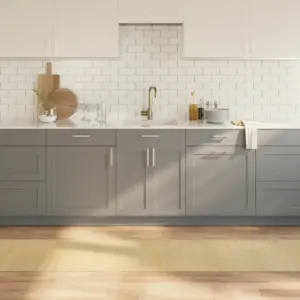 Libisemiskindel bambusvaip, hele naturaalne, 60 x 400 cm