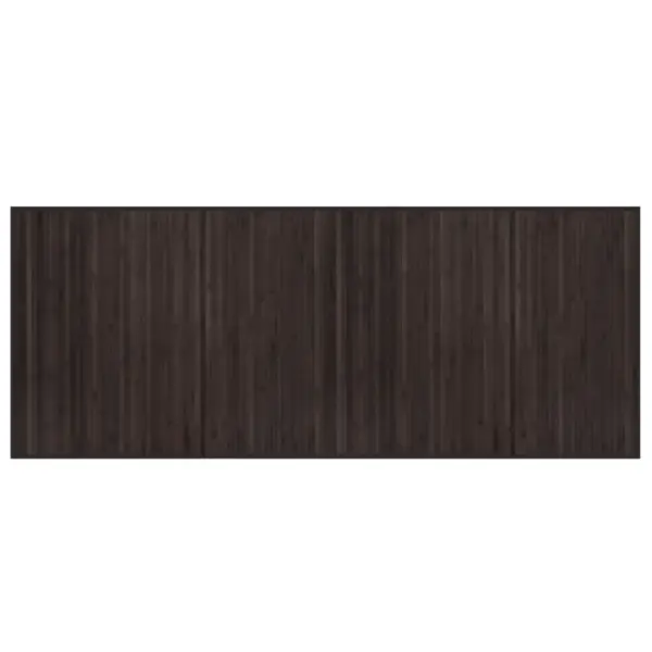 Ristkülikukujuline bambusvaip libisemiskindla tagusega, tumepruun, 80 x 200 cm – 2