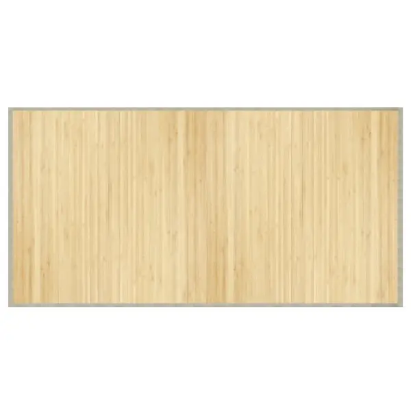 Ristkülikukujuline bambusvaip, hele naturaalne, 100 x 200 cm – 2