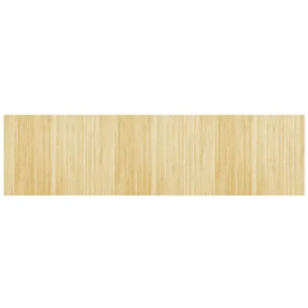 Ristkülikukujuline bambusvaip, hele naturaalne, 80 x 300 cm – 2