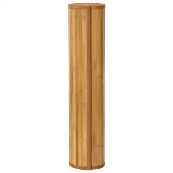 Ristkülikukujuline bambusvaip libisemiskindla alusega, naturaalne, 100 x 300 cm – 3