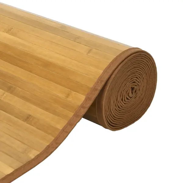 Ristkülikukujuline bambusvaip, naturaalne, libisemiskindla alusega, 60 x 1000 cm – 4