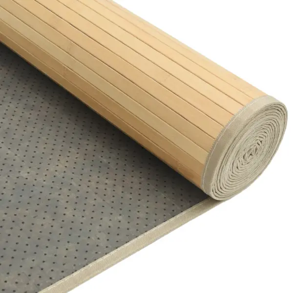 Bambusvaip libisemiskindla alusega, hele naturaalne, 80 x 300 cm – 5
