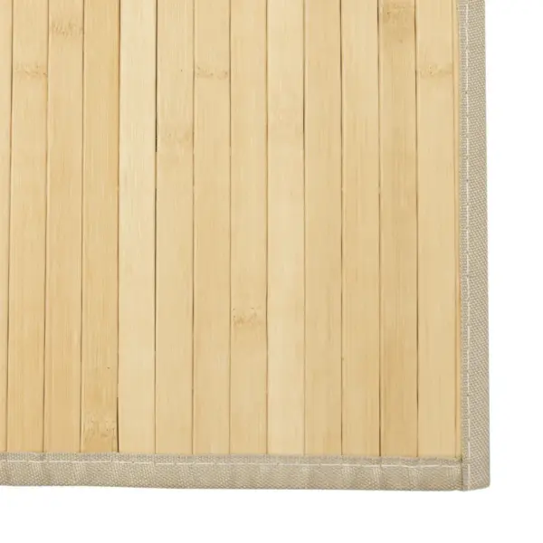 Ristkülikukujuline bambusvaip libisemiskindla põhjaga, hele naturaalne, 70 x 500 cm – 6