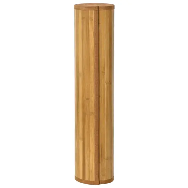 Ristkülikukujuline bambusvaip libisemiskindla põhjaga, naturaalne, 70 x 100 cm – 3