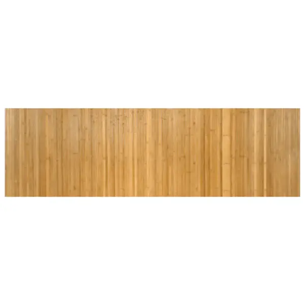 Ristkülikukujuline bambusvaip, naturaalne, libisemiskindla tagaküljega, 60 x 200 cm – 2